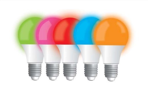 لامپ حبابی 9وات رنگی LED زیبانور  کارتن 100عددی