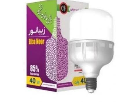 لامپ استوانه 40 وات پلاستیکی LED زیبانور